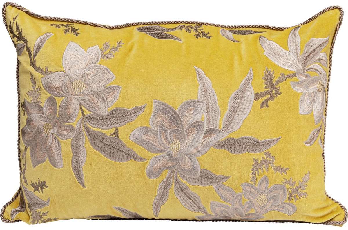 Kussen bloemen geel Kare Design