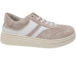 Gabor 86.406.33 Sneakers Beige Suede Dames Breedtemaat K - Beige - 42