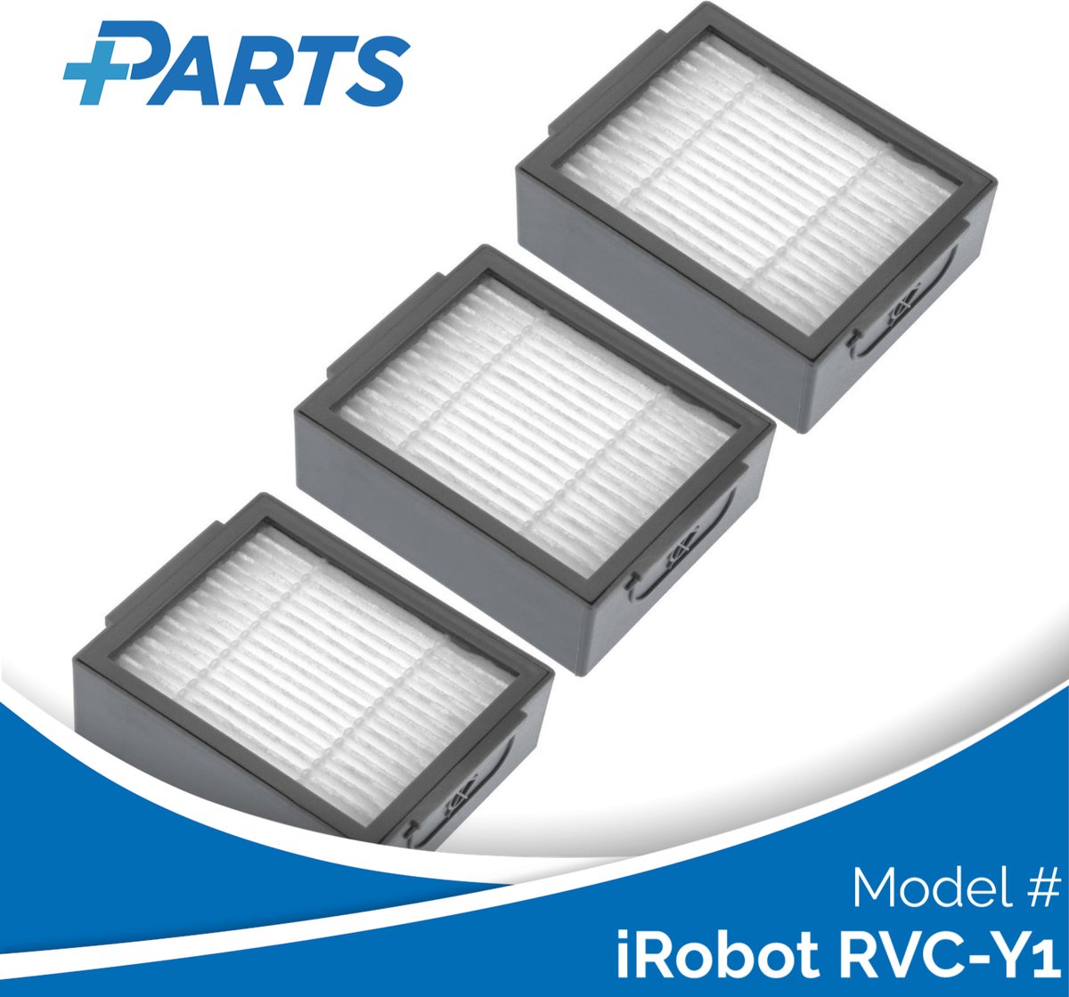 iRobot RVC-Y1 Filters (3 Stuks, Plus.Parts® alternatief voor 4624876)
