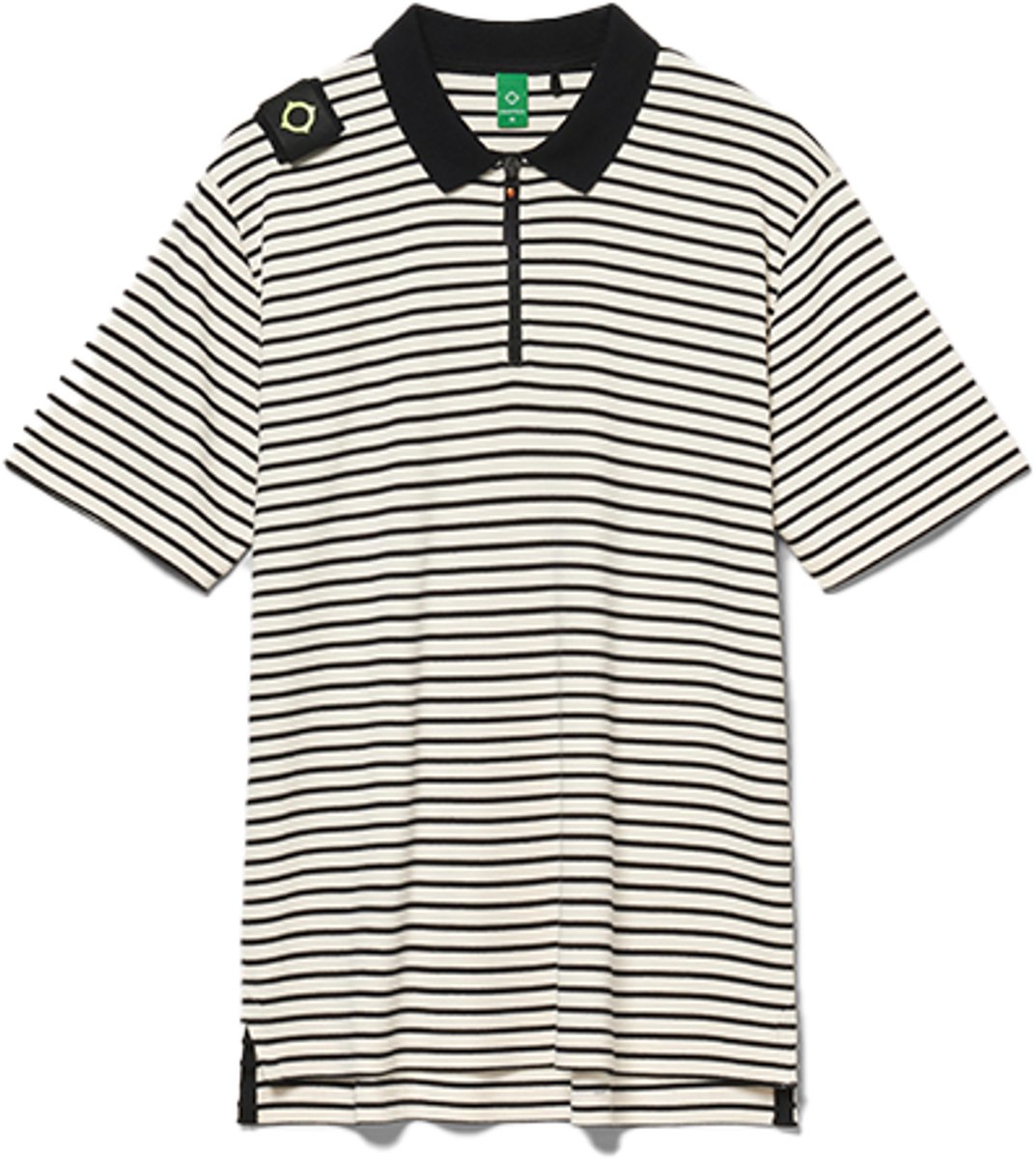 Ma.Strum Stripe Badge Polo