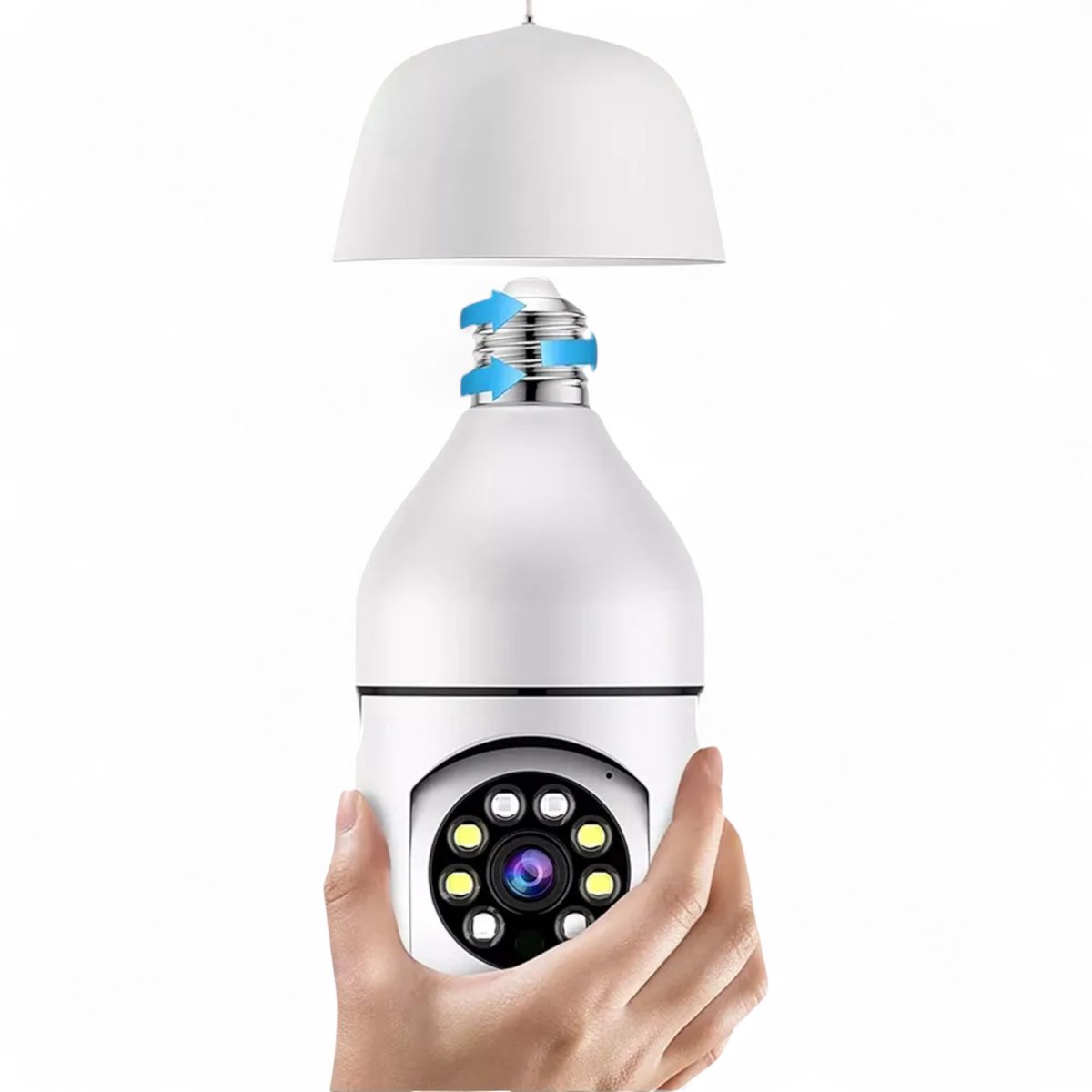 Smart Beveiligingscamera E27 1080P HD met Nachtzicht - afbeelding 2