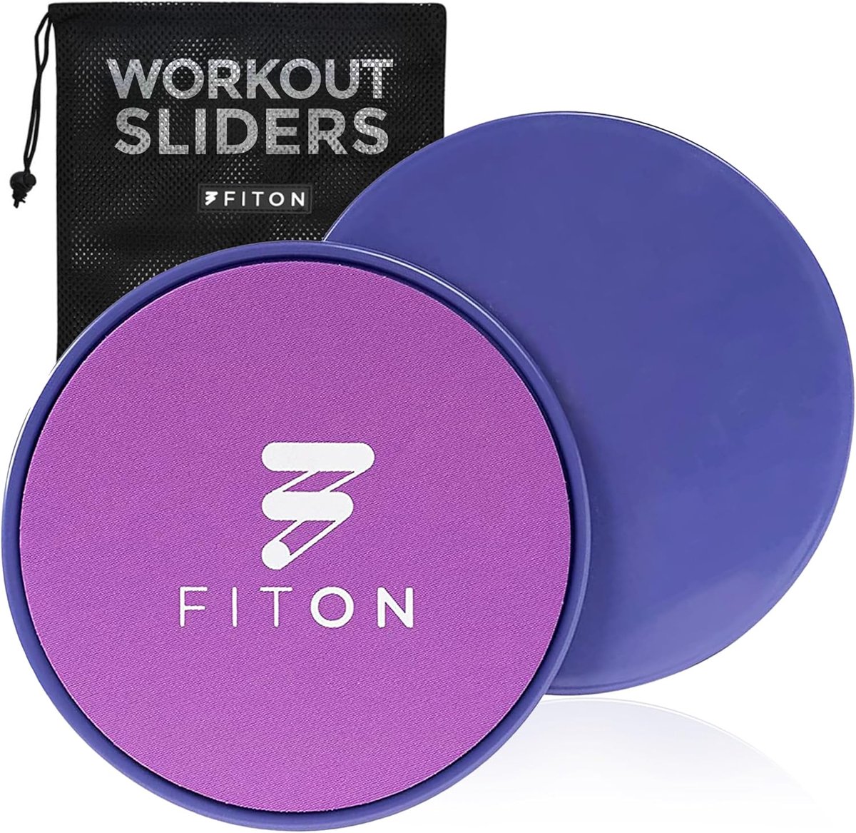 Core Sliders - Fitness Schijven - Kracht Training - Dubbelzijdig Gebruik - 7 Inch Diameter - Paars