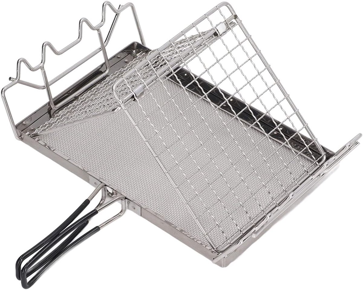 Camping Broodrooster - Outdoor Keuken - Buiten Koken - Opvouwbaar Ontwerp - 25.5 x 15 cm