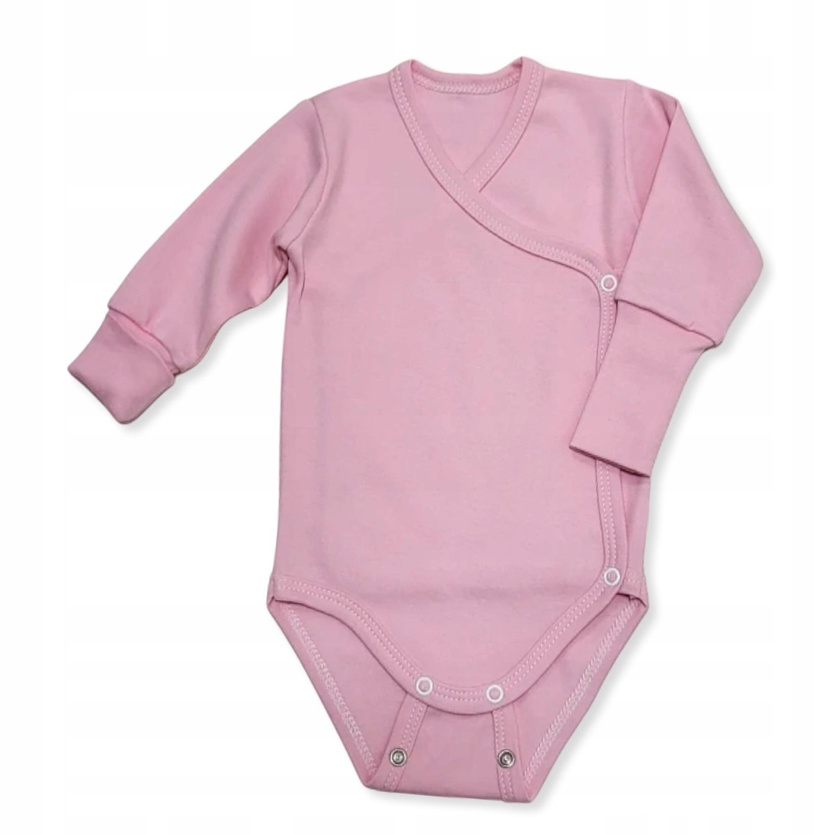 Dartomik Body - Meisjes Romper - Lange Mouw - Lichtroze - Katoen 100%