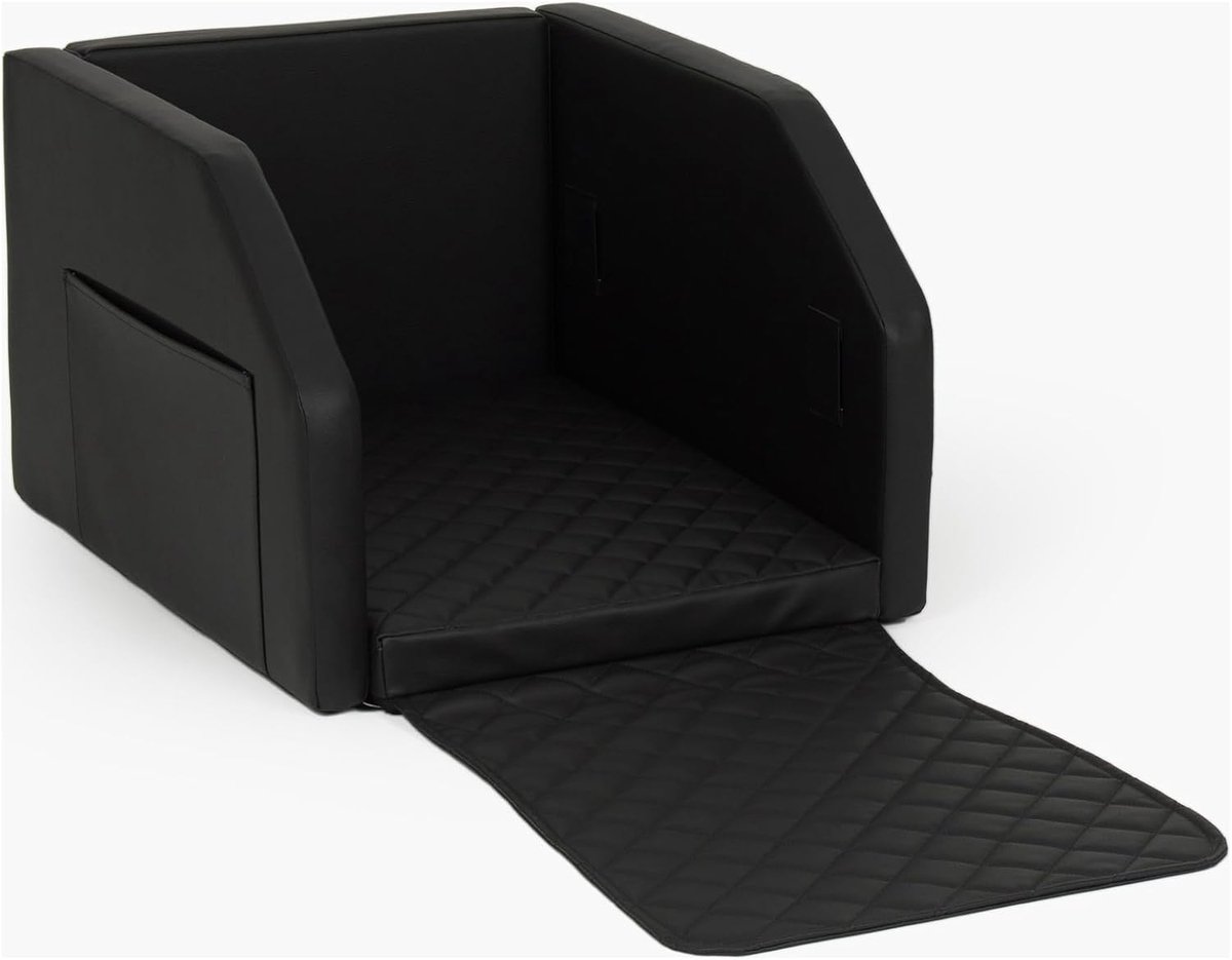 Honden autostoel - Hondenbed auto - Veilig reizen - Modulair ontwerp - 55x70cm - Zwart