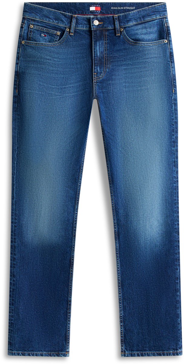Tommy Jeans Ryan Slim Str Bj8155 Dm0dm22971 1bk Dark Mannen Blauw