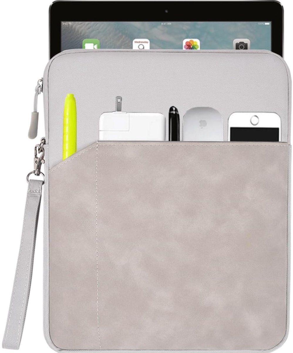 EtuiTab Serie - Tablethoes - Waterdicht - Extra Vakjes - Grijs