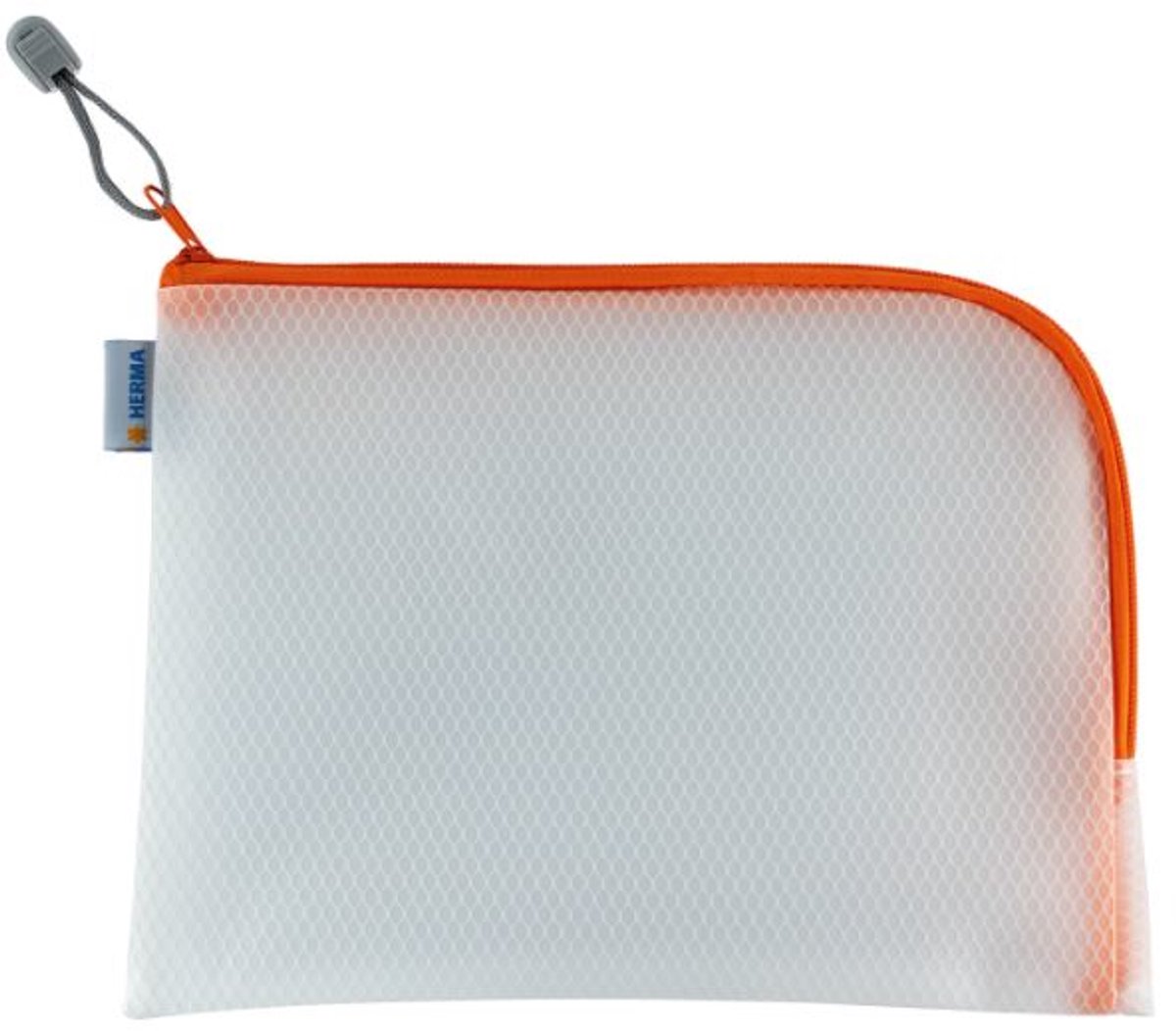 Universeel mesh-zakje A5 26x20cm oranje