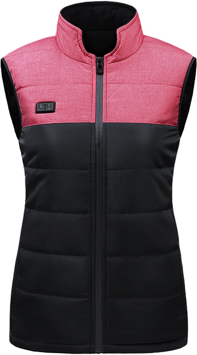 Verwarmd Vest met Dubbele Bediening Constante Temperatuur & Warmte Zwart