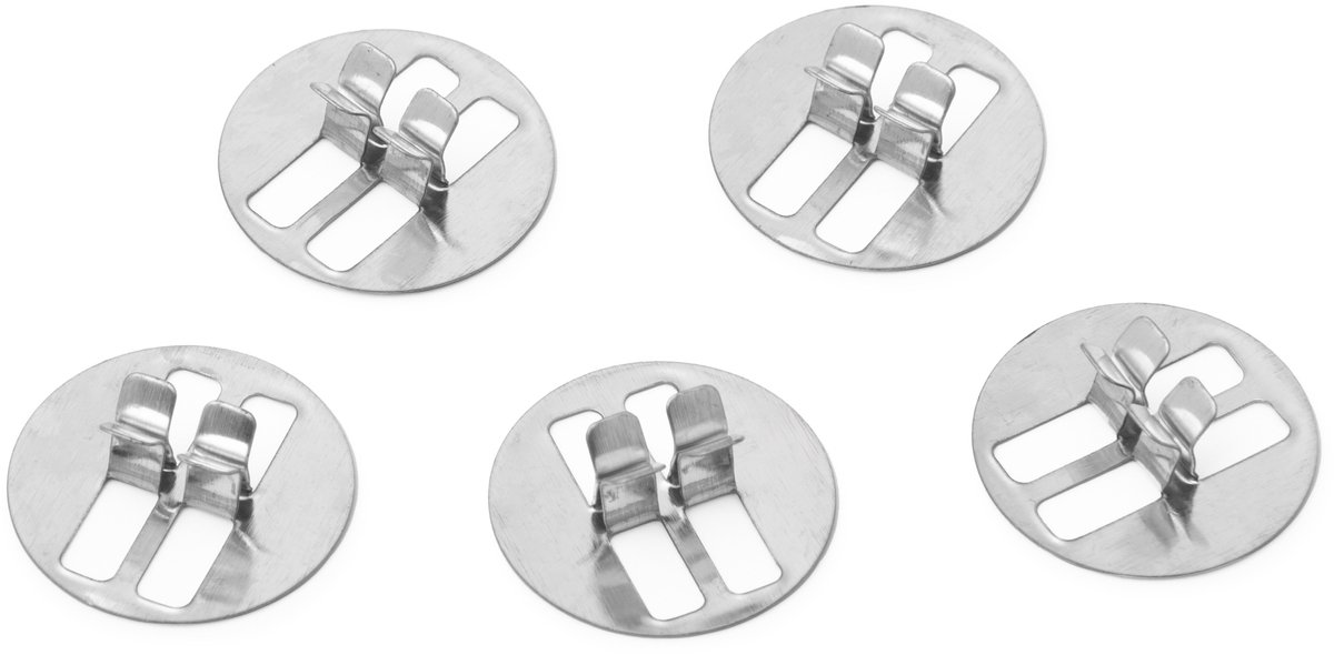 TopWosk Blasjes - Knot Stabilisatie - 100 stuks - Roestvrij Staal