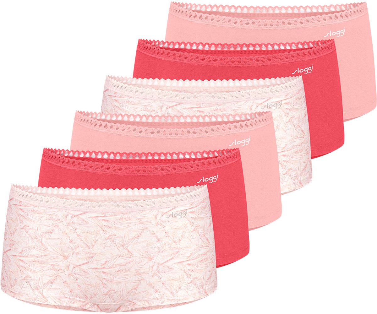 sloggi Dames shorts slip 6 pack GO Crush