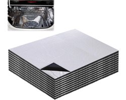 Isolatiematten voor auto - 10 stuks - 40x25cm - geluidsisolatie - zelfklevend - brandwerend - vochtbestendig - waterdicht (5mm)
