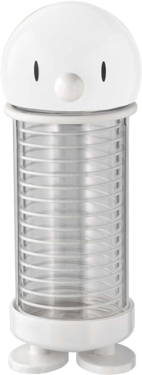 Hoptimist Bumble Drinkfles - 400 ml - Wit - Tritan™ kunststof - Dubbelwandige waterfles voor koude en warme dranken - Voor kinderen en volwassenen