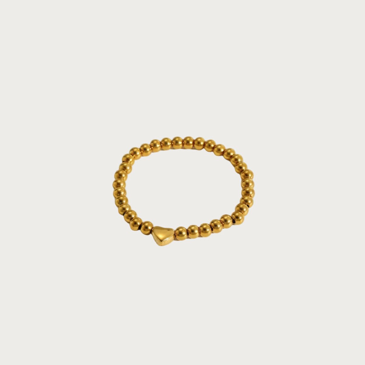 Heart - Hartjes armband - Stainless Steel - Gold