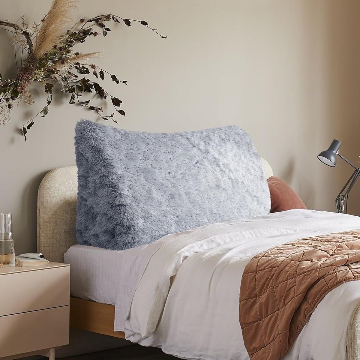 Warm Driehoek Rugkussen voor Bed en Sofa - Comfortabele Steun