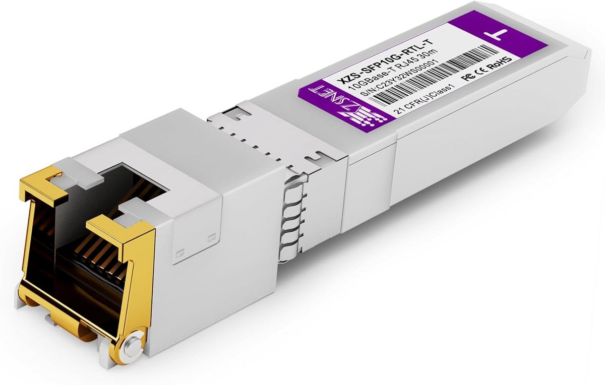 2x 10G SFP+ naar RJ45 Koper Module | 10GBase-T SFP+ Transceiver voor Switch