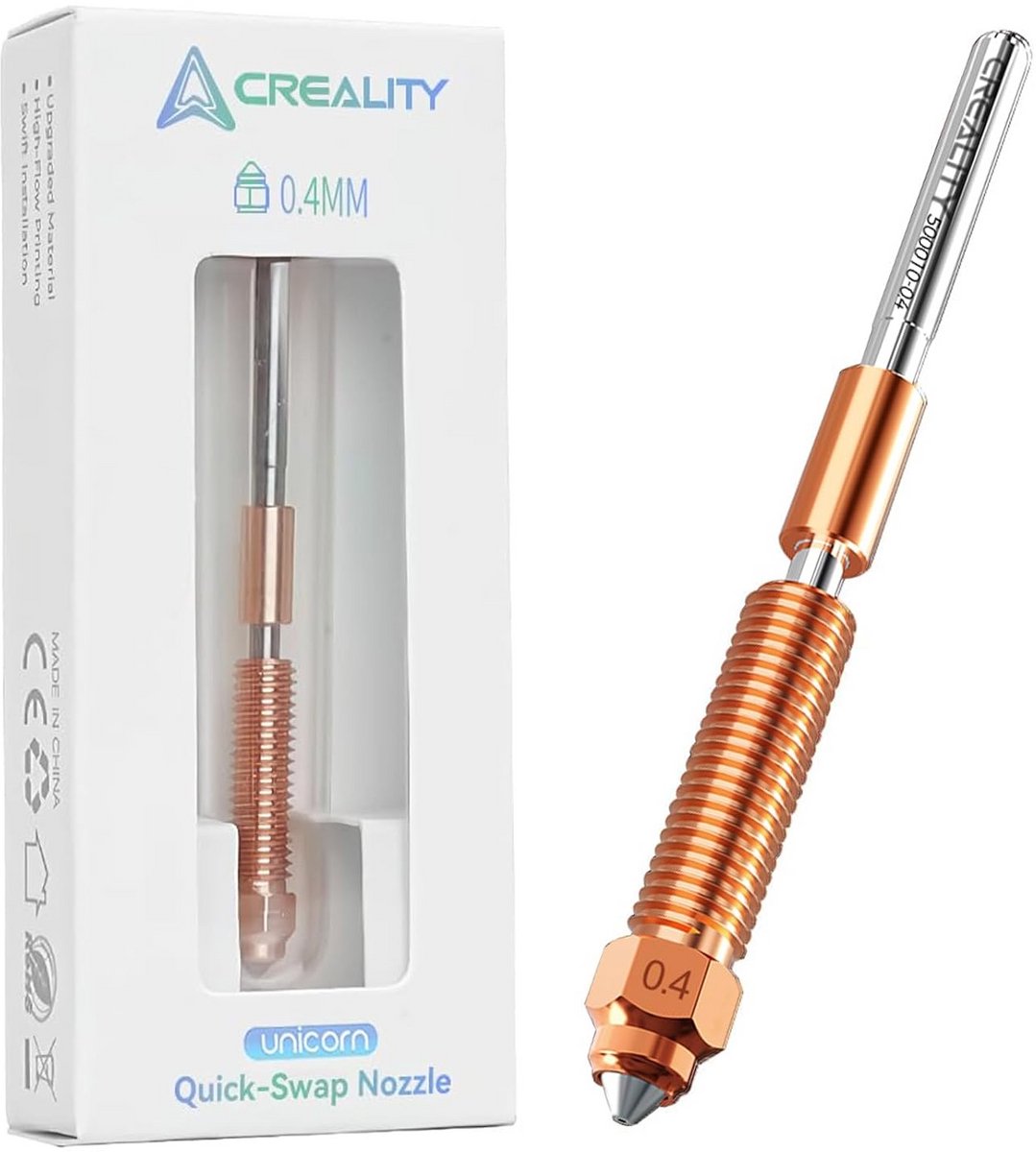 Upgradable Quick-Swap Mouthpiece Set voor High-Speed 3D Printers met Koperen en Gehard Stalen Nozzles