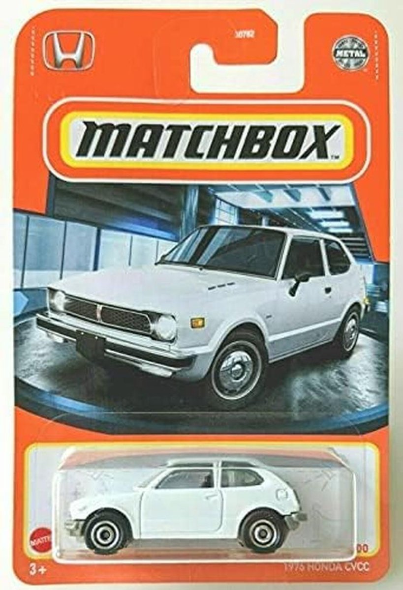 Gietmetalen Modelauto '76 CVCC Wit - Schaalgrootte 1:64 - Diecast