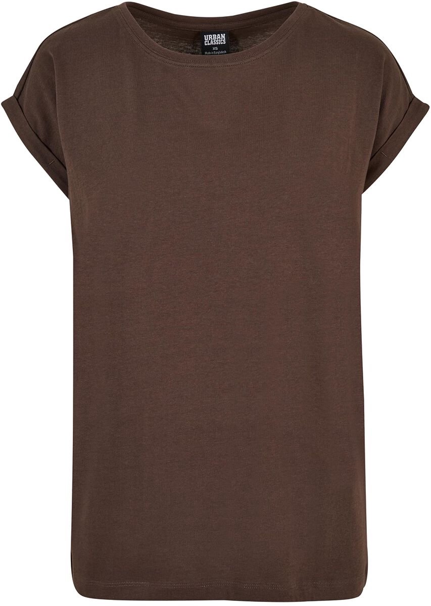 Urban Classics Extended Shoulder Tee Dames T-shirt – 3XL Bruin