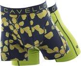 Cavello 2-pack heren boxershorts Leaf - geel-M