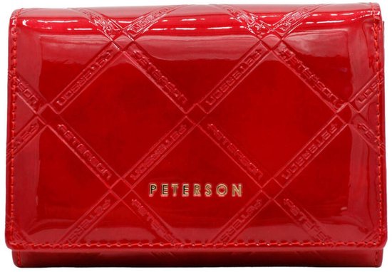 Peterson Portemonnee - Vrouwen - RFID - Leer - Rood