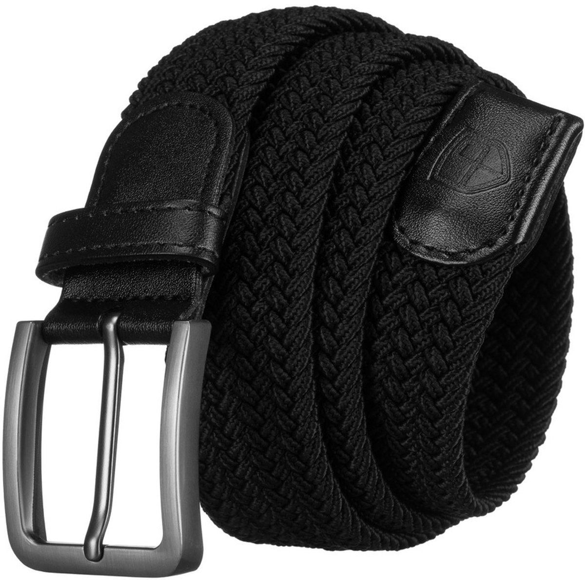 Peterson - Heren Riem - Zwart - Parciër - Traditionele Gesp