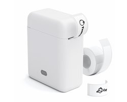 Labelprinter - Met 1 rol Etiketten - Thermische Label Machine - Smart APP - Lichtgewicht - Wit