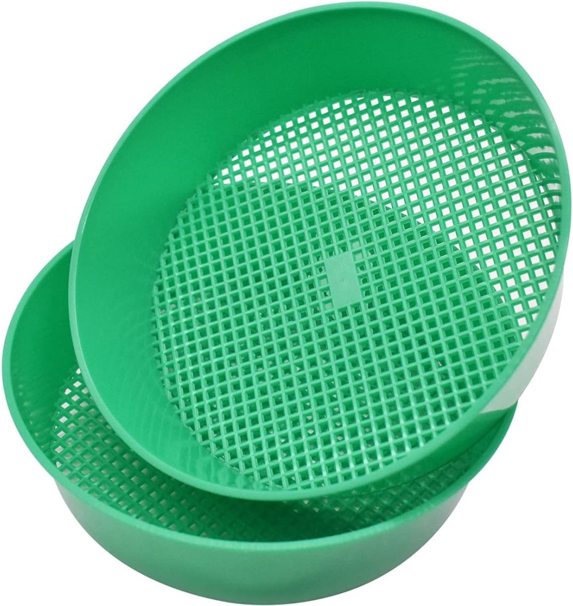 Nexvo® Tuinzeef - Zandzeef - Compostzeef - Aardezeef – 2 Stuks-Groen - 21cm x 19cm x 6cm