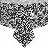 Protecttable - Mexicaans tafelzeil Zebra 120x240cm - Tafelkleed Afwasbaar - Kunststof