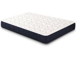 Matras 180x200 cm van hypoallergeen Waterfoam, 30 cm | Vulling van katoen en hoes van ademend 3D-stof, anti-huisstofmijt en schimmelwerend | Gemaakt in Italië
