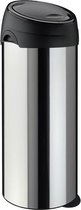 Meliconi Touch Prullenbak - 40 l - RVS/Zwart