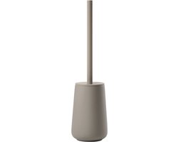 Zone Denmark Nova One Toiletborstel met Houder - WC Borstel Vrijstaand - Toilet & Badkamer Accessoires - Steen - 37 x 10,3 cm - Taupe