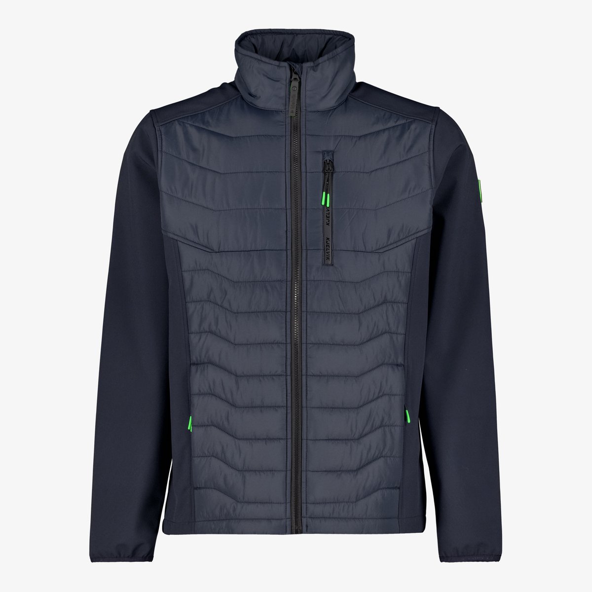 Kjelvik hybride heren jas donkerblauw Groen