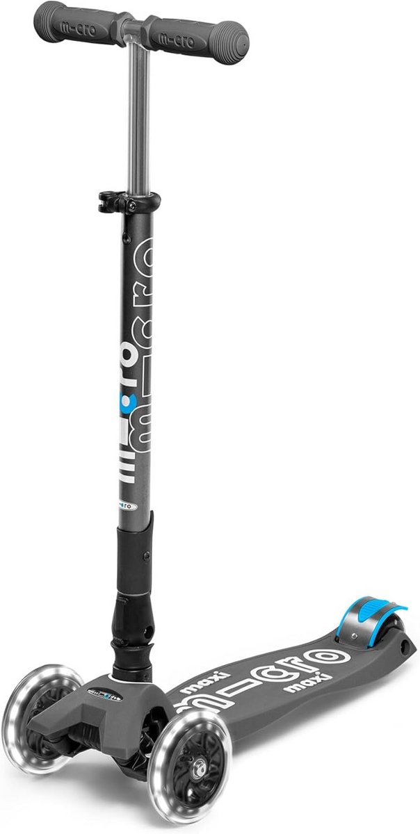 Vouwbare LED Driewieler Scooter voor Kinderen - Leun-en-stuur Design voor Kinderen van 5-12 jaar