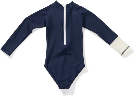 Tenue de Soleil - UV-badpak voor meisjes - Malie - Royal Ocean Blue - maat 140-146cm