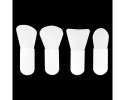 Mini-maskerkwast, gezichtsmaskerapplicator, 4 stuks, siliconen gezichtsmasker, kwast, voor…