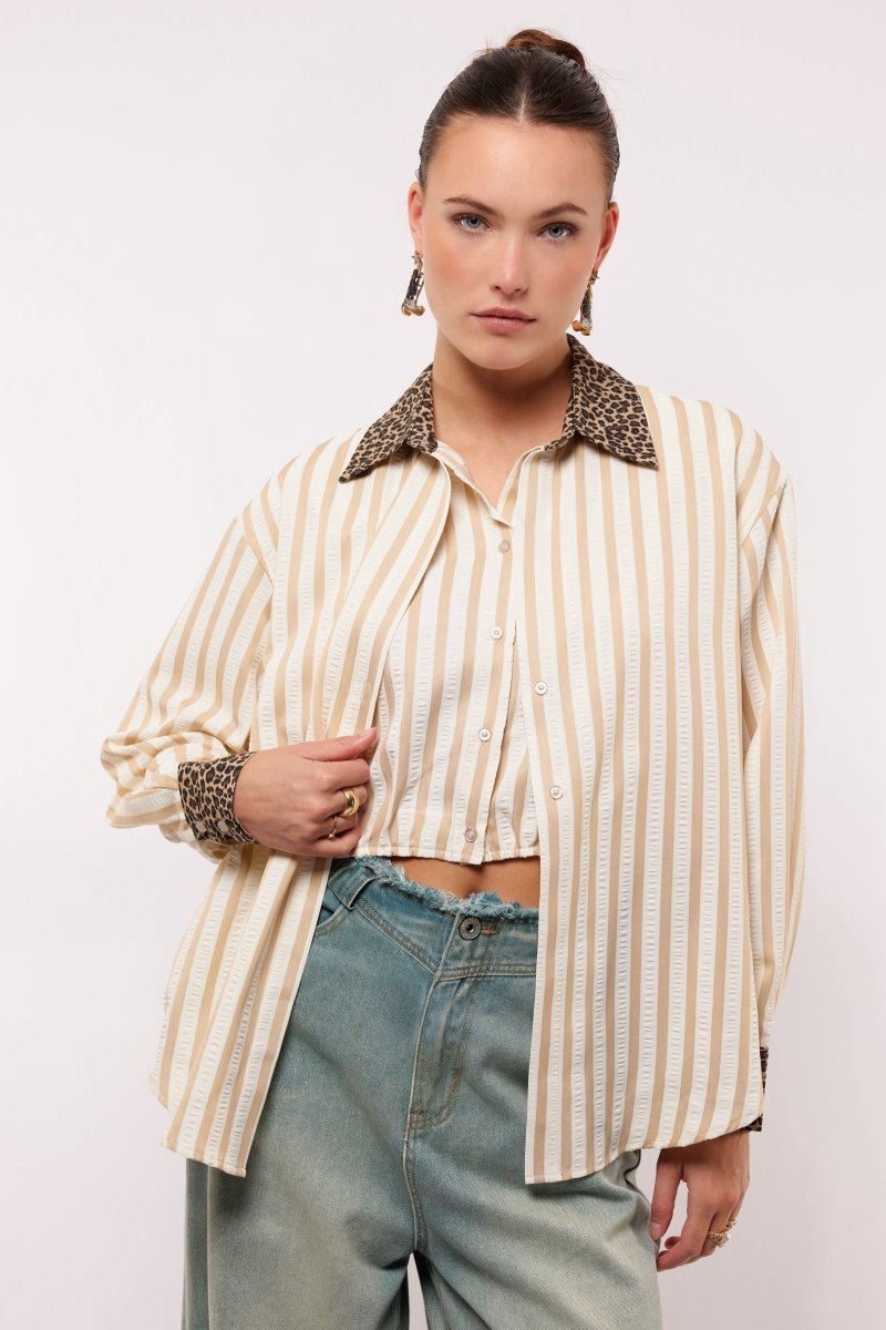 Fluresk Blouse Suki Blouse 26vqf32 Nude Oak Dames Maat - W38