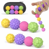 Tangdudu Lot de 8 boules magnétiques sensorielles - En silicone - Jouet sensoriel - Portable - Anti-stress - Anti-stress et anxiété