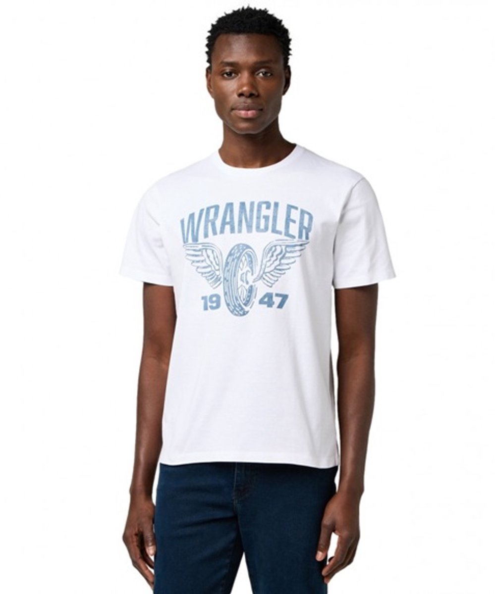 Wrangler AMERICANA T-shirt WORN M Wit