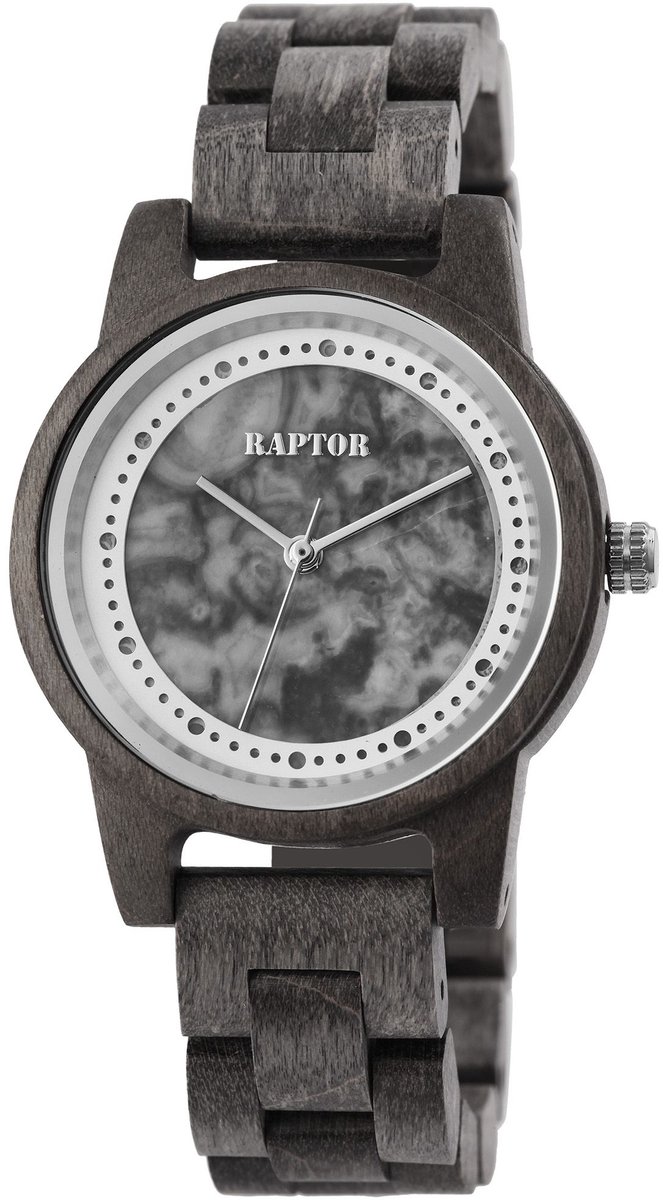 Raptor dameshorloge hout Rock Nature Raptor dameshorloge "Rock Nature" van hout