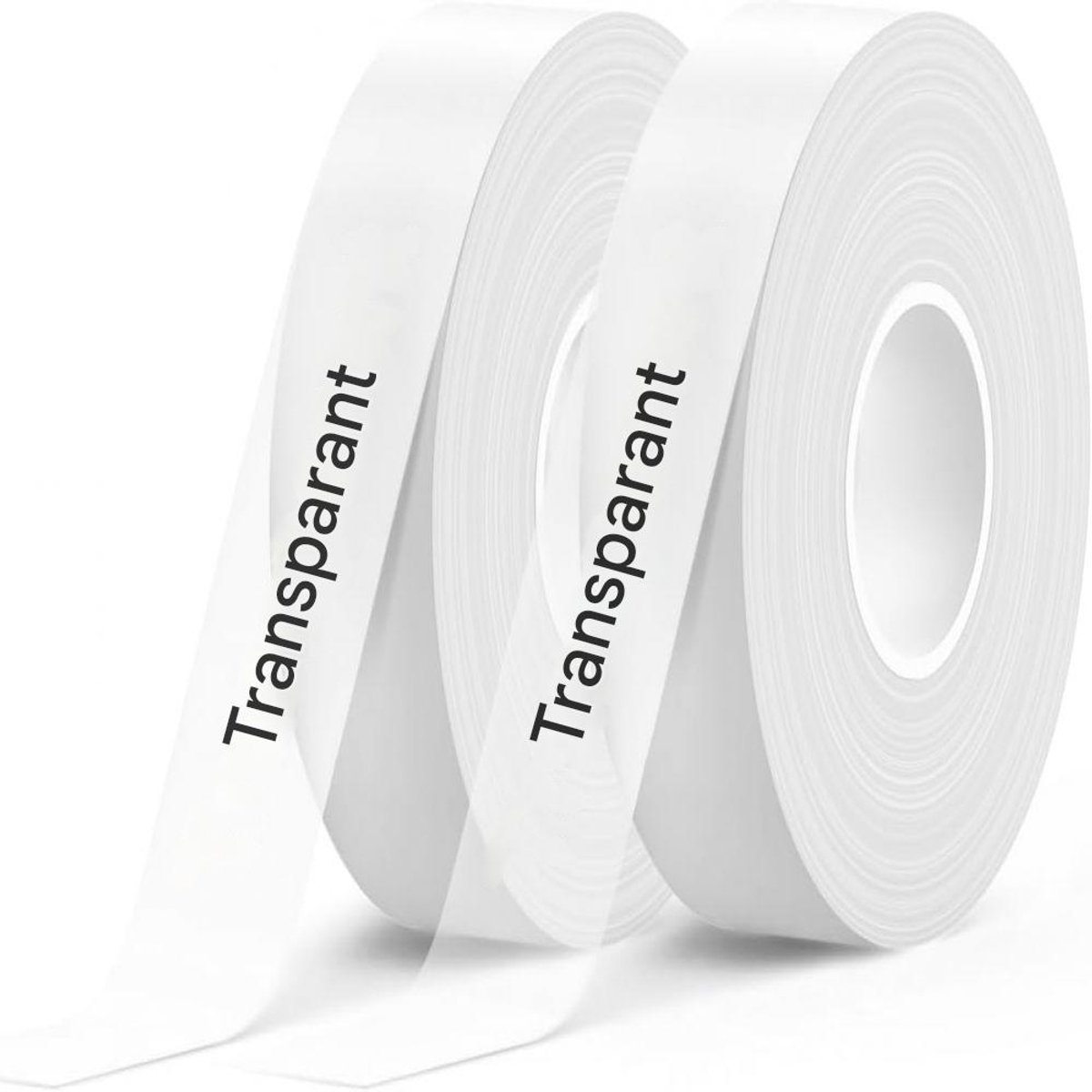 TuseRxln Thermische Etiketstroken - E10 Label Stock - Waterdicht Transparant - 15 mm x 4 m - Voor Thuis Kantoor School