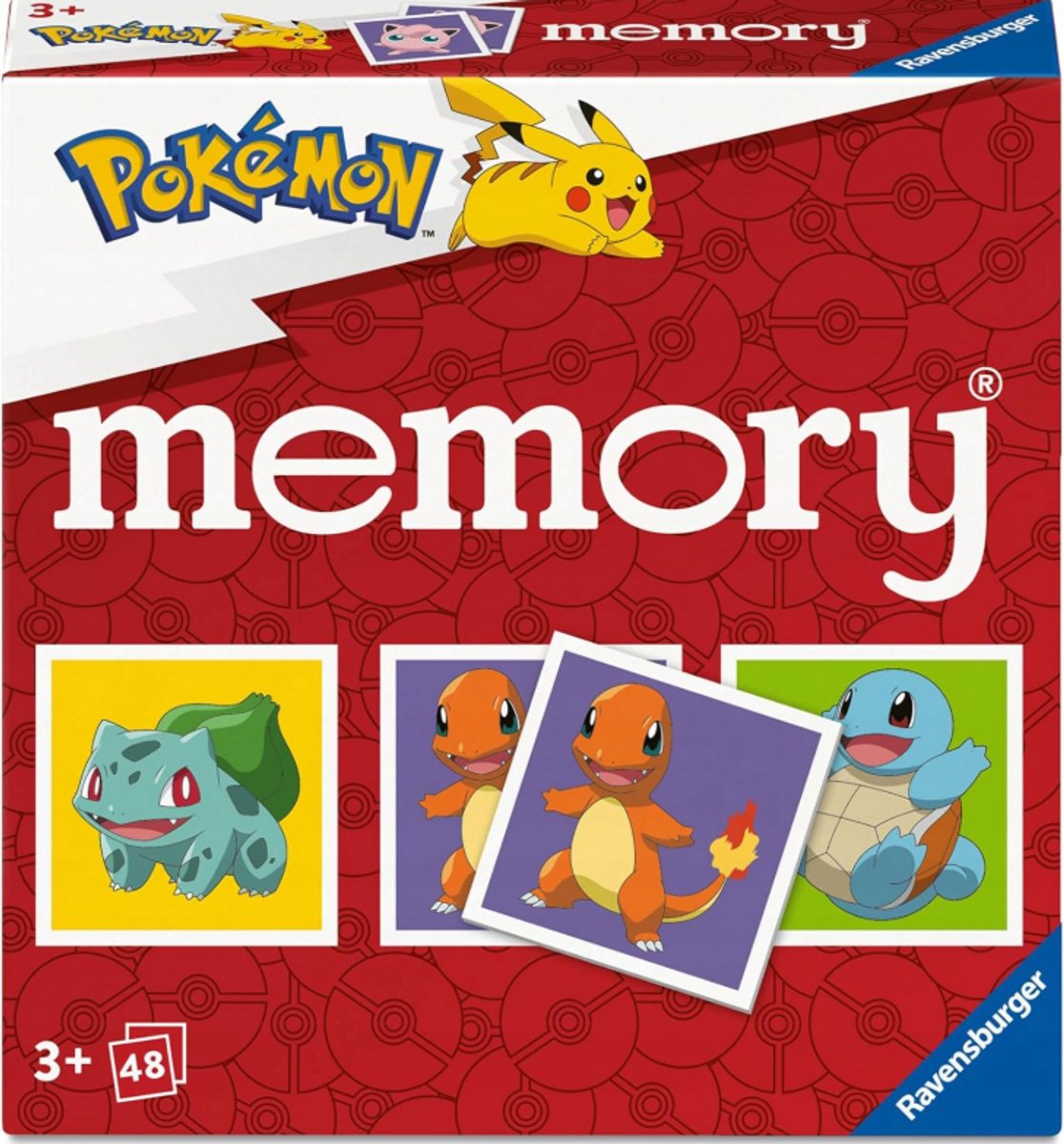Ravensburger - Memory Spel - Pokemon - 48 Kaarten - Geschikt voor Kinderen boven 3 Jaar