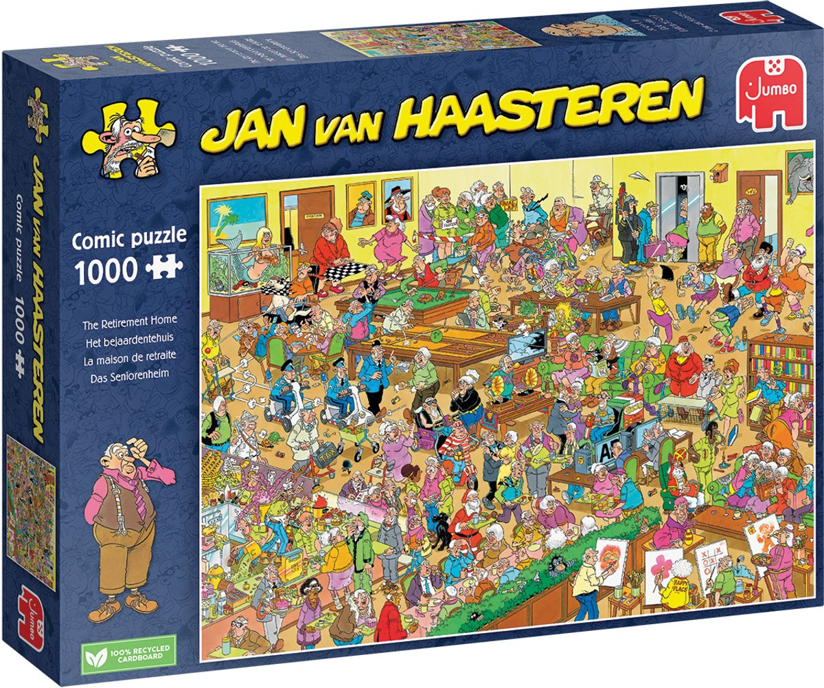 Jan van Haasteren - Het Bejaardentehuis - 1000 stukjes puzzel - Legpuzzel — afbeelding 6