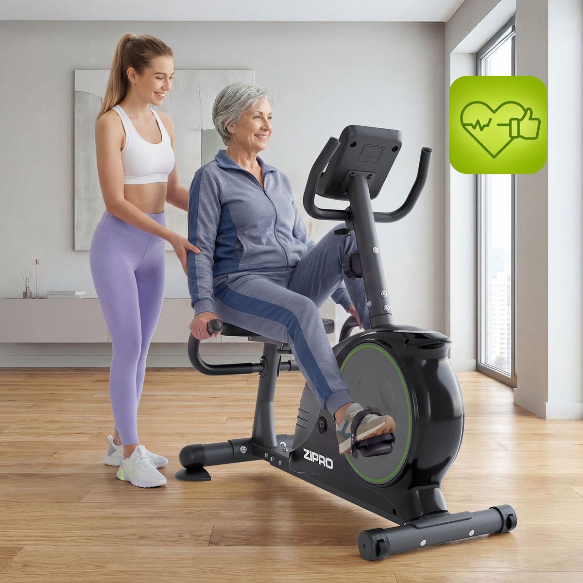 Zipro Easy Hometrainer Elektromagnetisch met - afbeelding 2