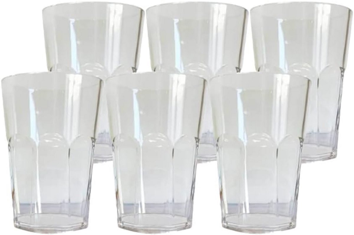 Set van 6 Onbreekbare Cocktailglazen Transparant (33 cl) - Ideaal voor Mojito en Feesten
