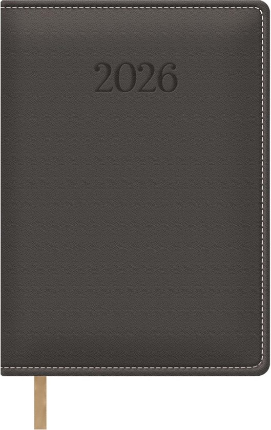 Collins Essential Dagboek 2026 – Weekoverzicht, A5 Harde Kaft, Grijs – Perfect Voor Werk En Privé