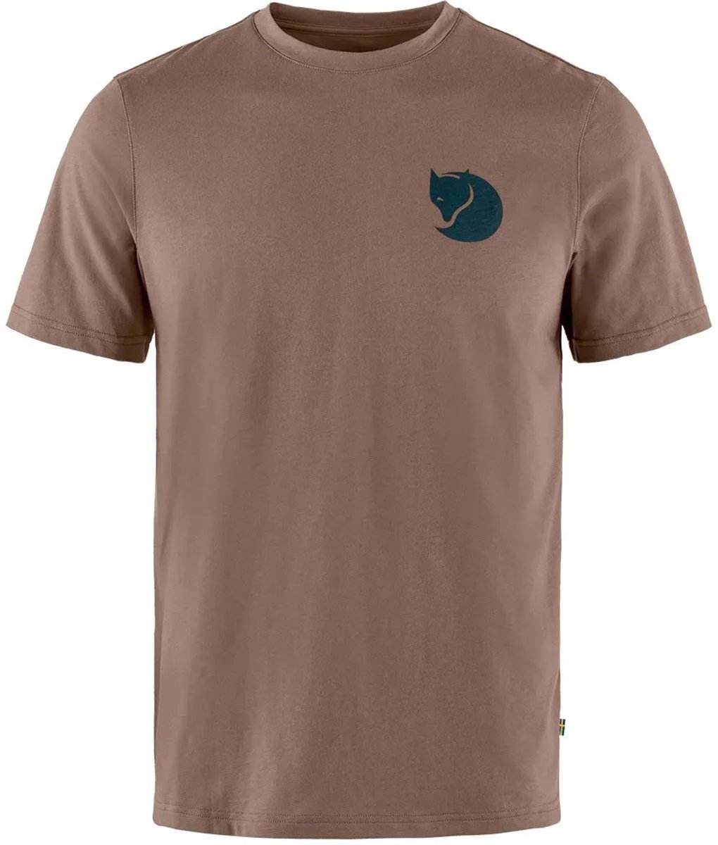 Fjällräven Walk With Nature T-shirt Met Korte Mouwen Bruin S Man