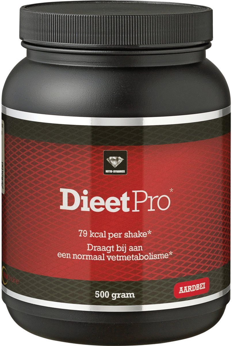 Bol.com Nutri Dynamics - Dieet Pro - Aardbei - 500 g - Eiwitshake aanbieding