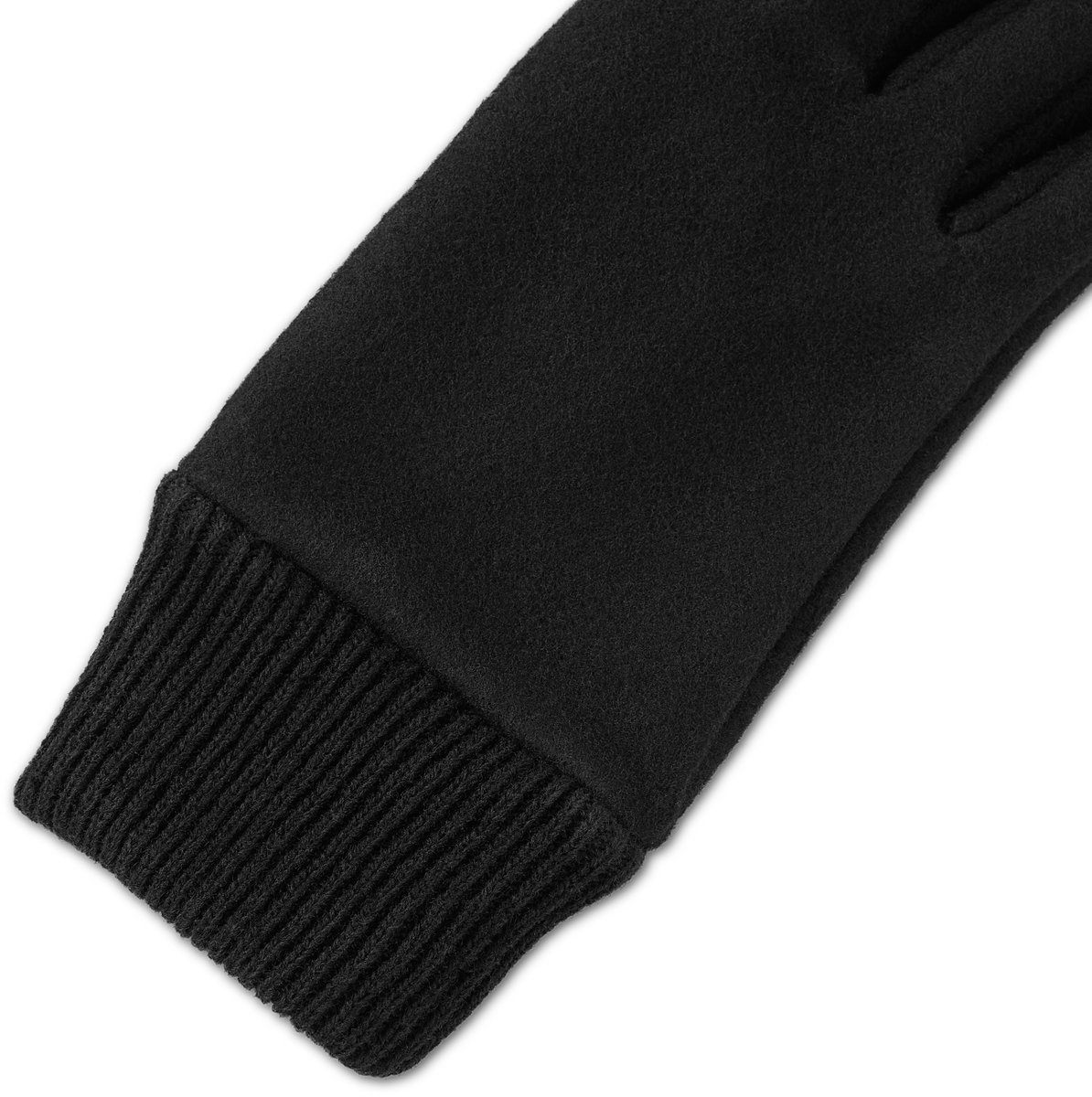 Hiems | Zwarte Wollen Handschoenen
