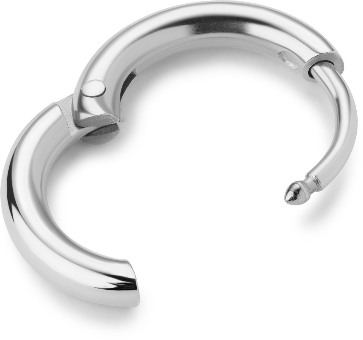 Huggie | Dunne 7 mm oorring van 925 sterling zilver